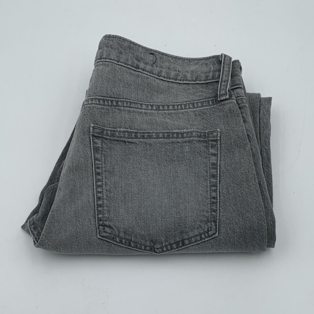 Gap Cheeky straight high rise grey Womans jeans size 28/6 raw hem denim